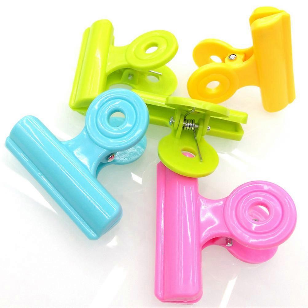 Office Paper Clips Plastic Hinge Clips for Document Holding 24Pcs