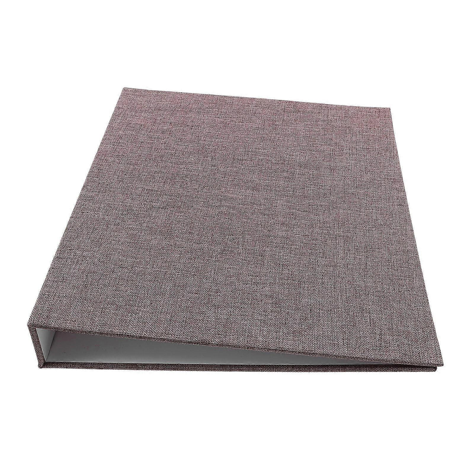 Refillable Fabric Cover Binder Notebook Cover for Office Grey