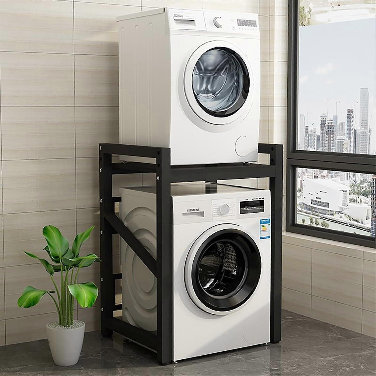 Washer Dryer Stacking Kit with Height Adjustable HeavyDuty Steel Stand for SpaceSaving Laundry