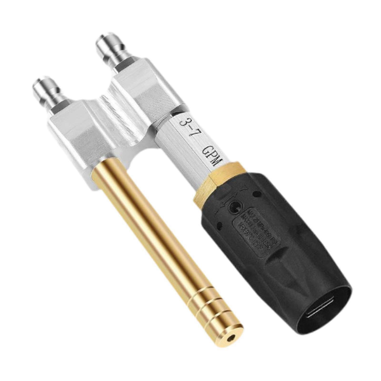 Adjustable Twist Pressure Washer Nozzle with Quick Connect for Long Range Cleaning