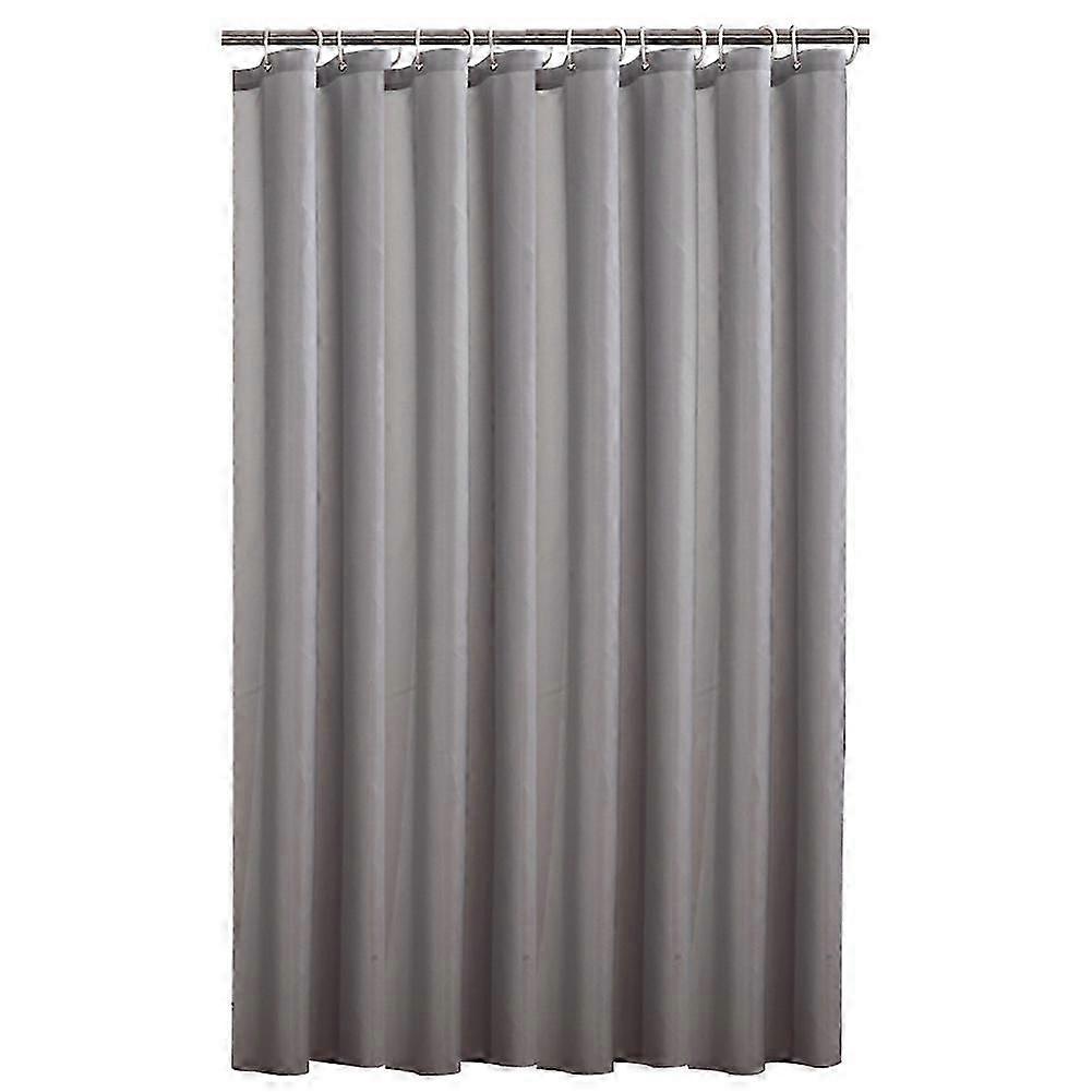 2026 Mildew-proof Lightproof Bathroom Curtain with Hooks