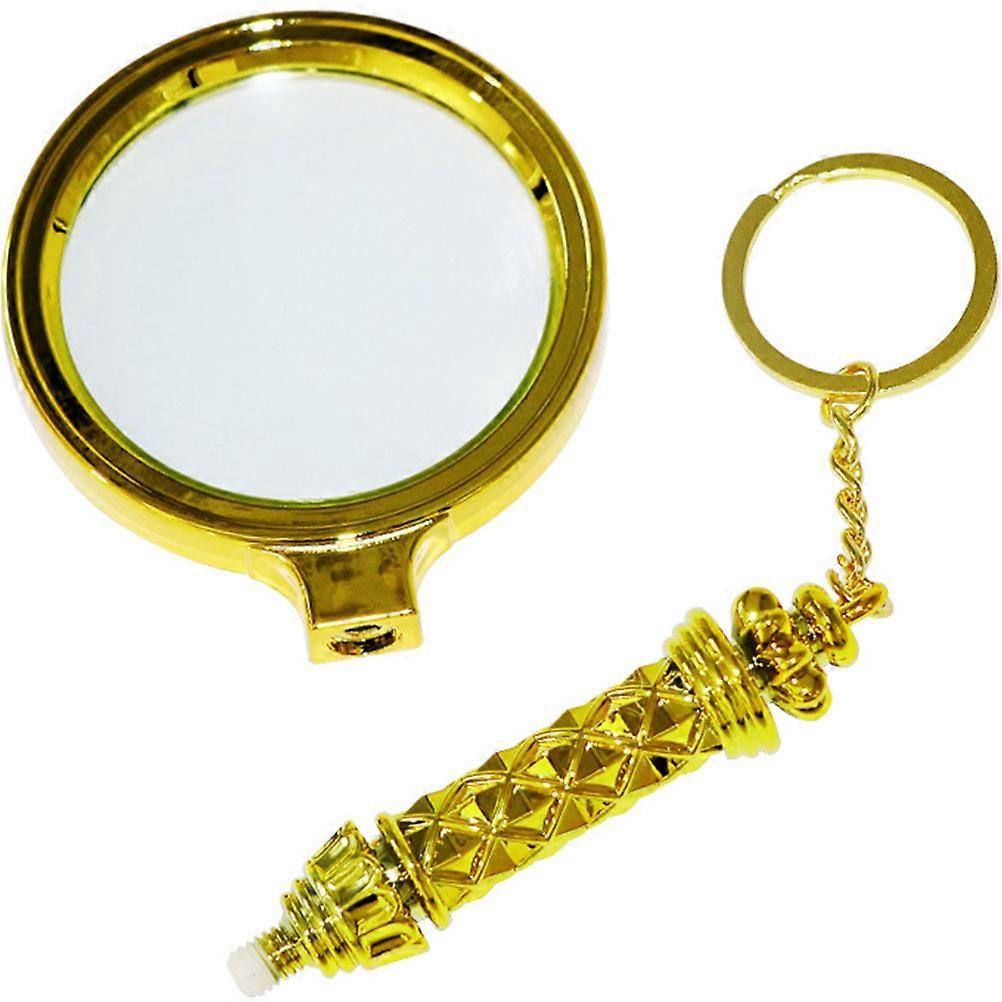 Portable Handheld Magnifying Glass Elderly Reading Magnifier Tool 2Pcs