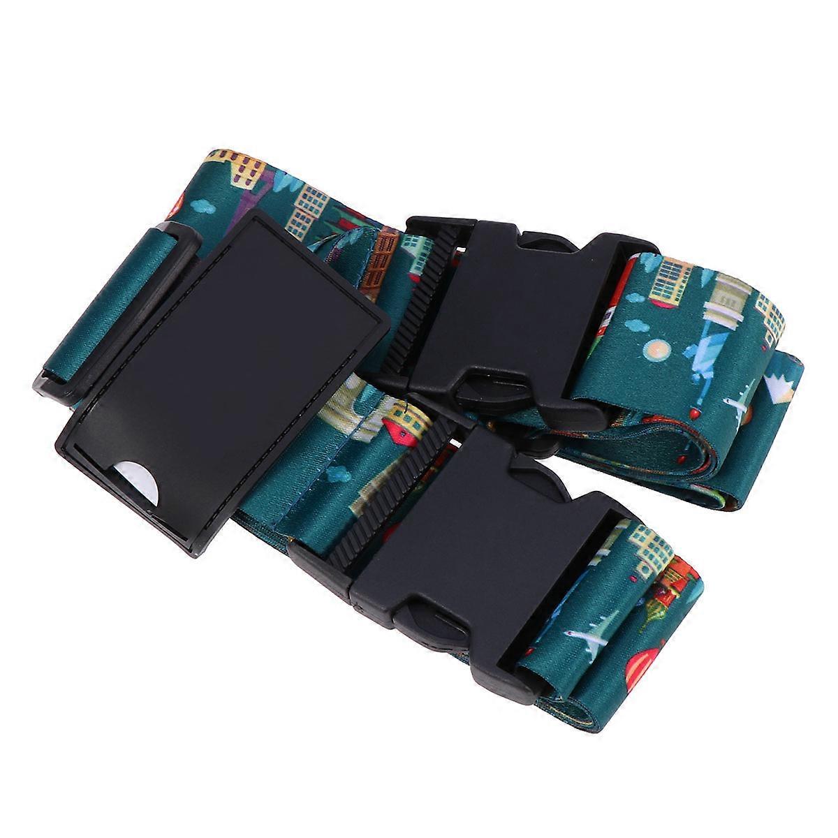 Luggage Security Straps for Suitcase with 2Pcs Adjustable Cross Belts