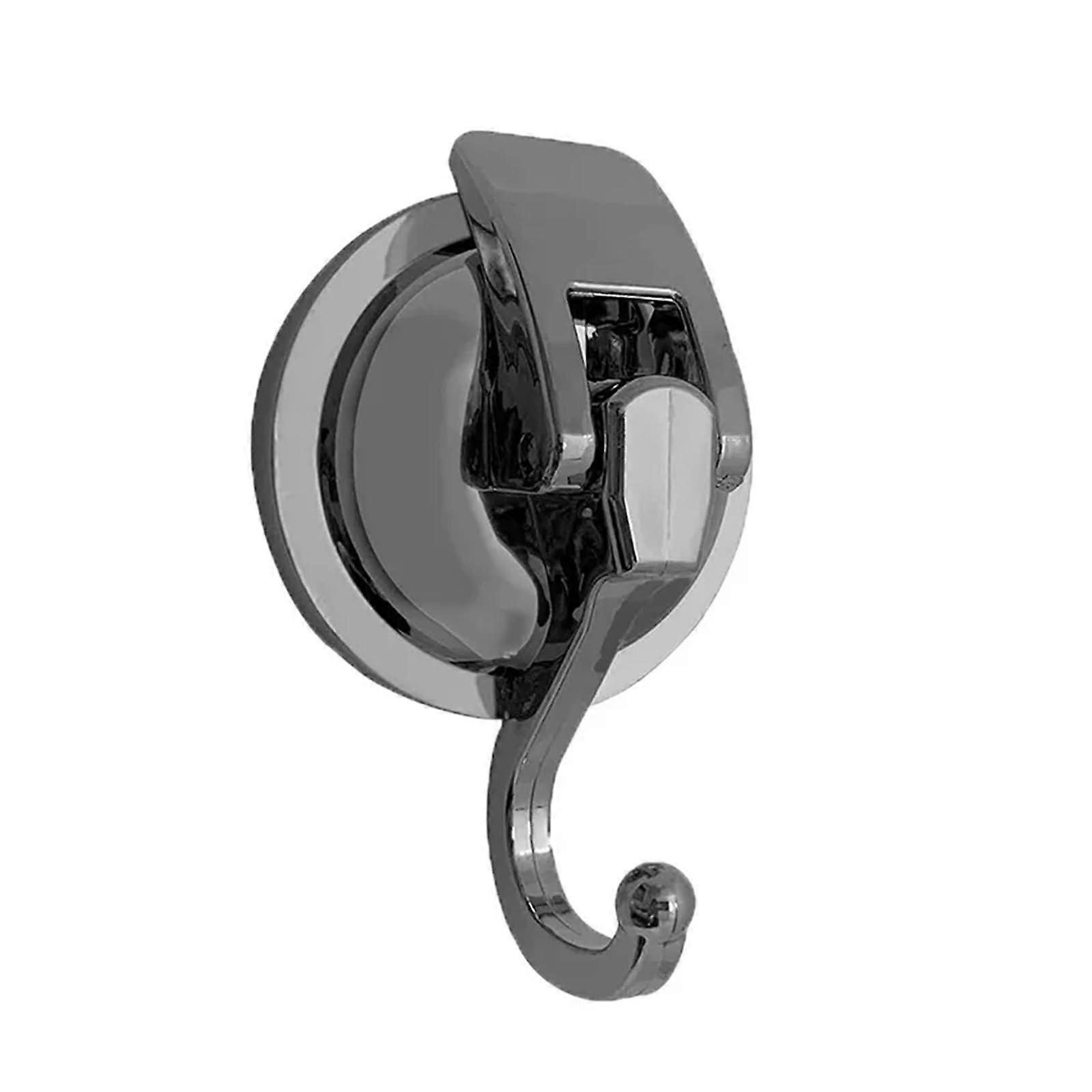 Suction Cup Hooks for Bathroom and Kitchen, NoDrill Wall Mounted Reusable Coat Hooks Silver02