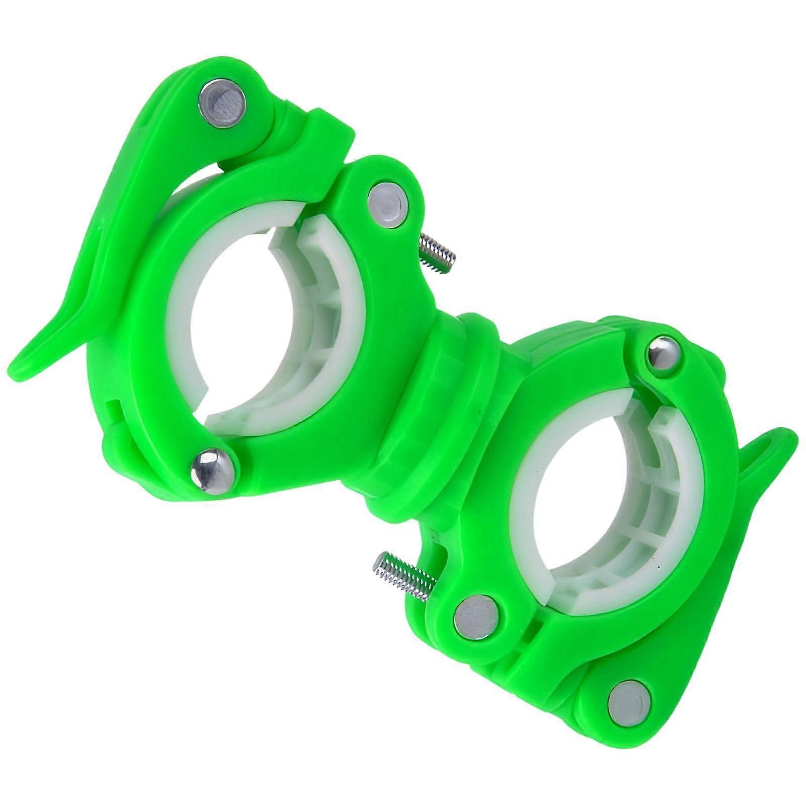 Bike Flashlight Mount with 360° Rotating QuickRelease Clamp, Adjustable Handlebar Light Holder Green