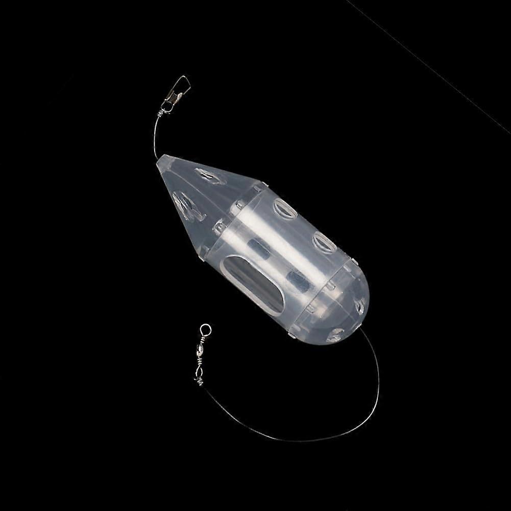 Clear Cap Carp Maggot Feeder 5g155g with Slotted Frame for Hemp Bait and Enhanced Casting Accuracy