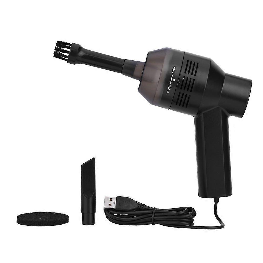 USB Keyboard Vacuum Cleaner with Powerful Suction, Mini Handheld for Laptop Desktop PC Black