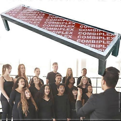 Heavy Duty Choir Risers with  Weight Capacity, Foldable MultiLevel Stage Platform for Events 1 Tier