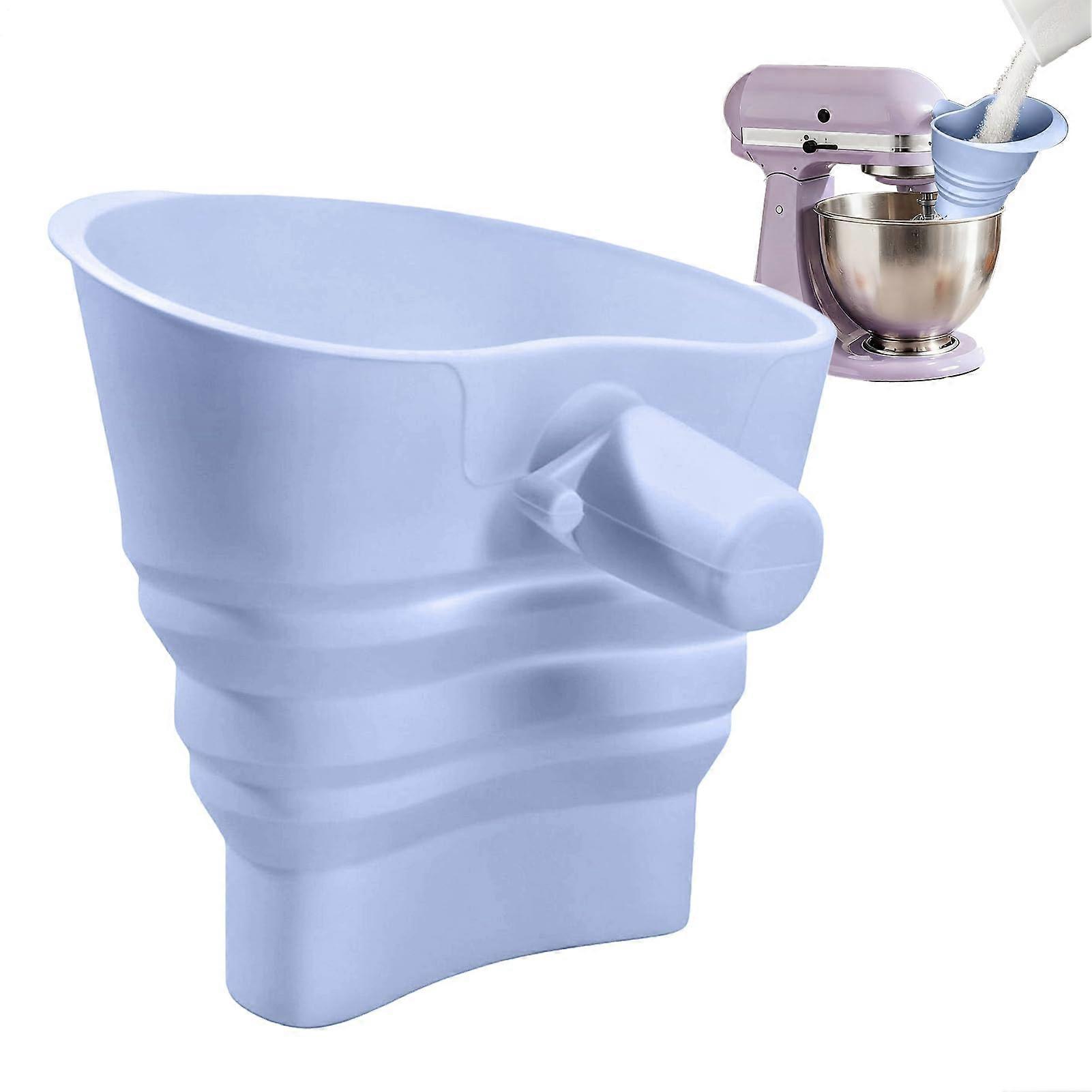 Stand Mixer Funnel Attachment Silicone Baking Funnel SpillResistant Foldable EasyClean Design