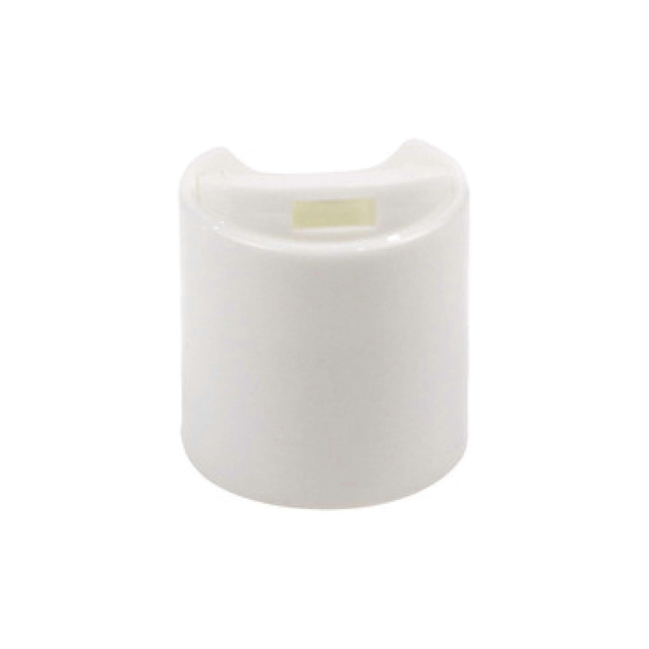 24pcs 20/410 White Disc  Caps for Refillable Bottles, BPA LeakProof Dispensing Closure