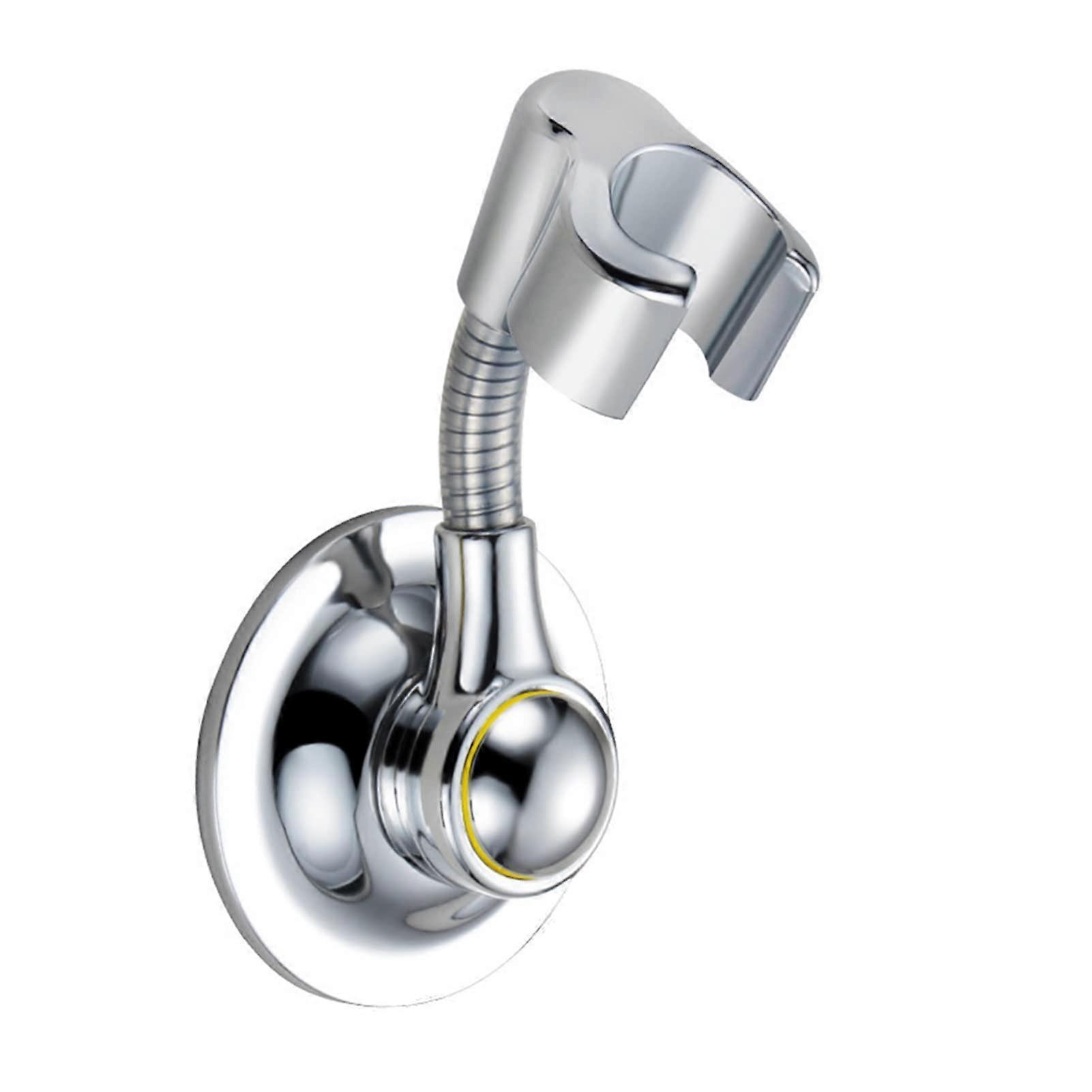 Shower Head Holder Adjustable Wall Mounted Suction Cup Bracket with Drill Installation