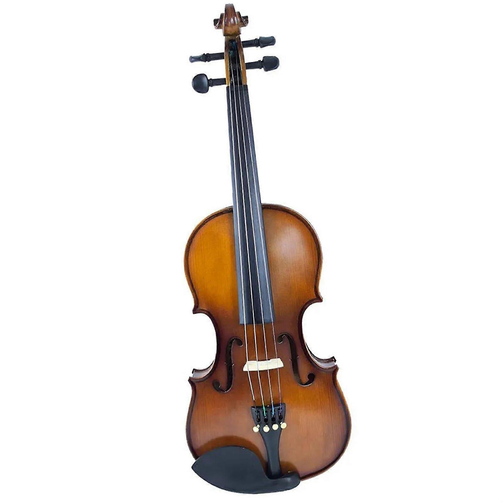 Handmade Solid Wood Violin 1/8 Beginner Ready Set with Bow and Case, Bright Clear Tone
