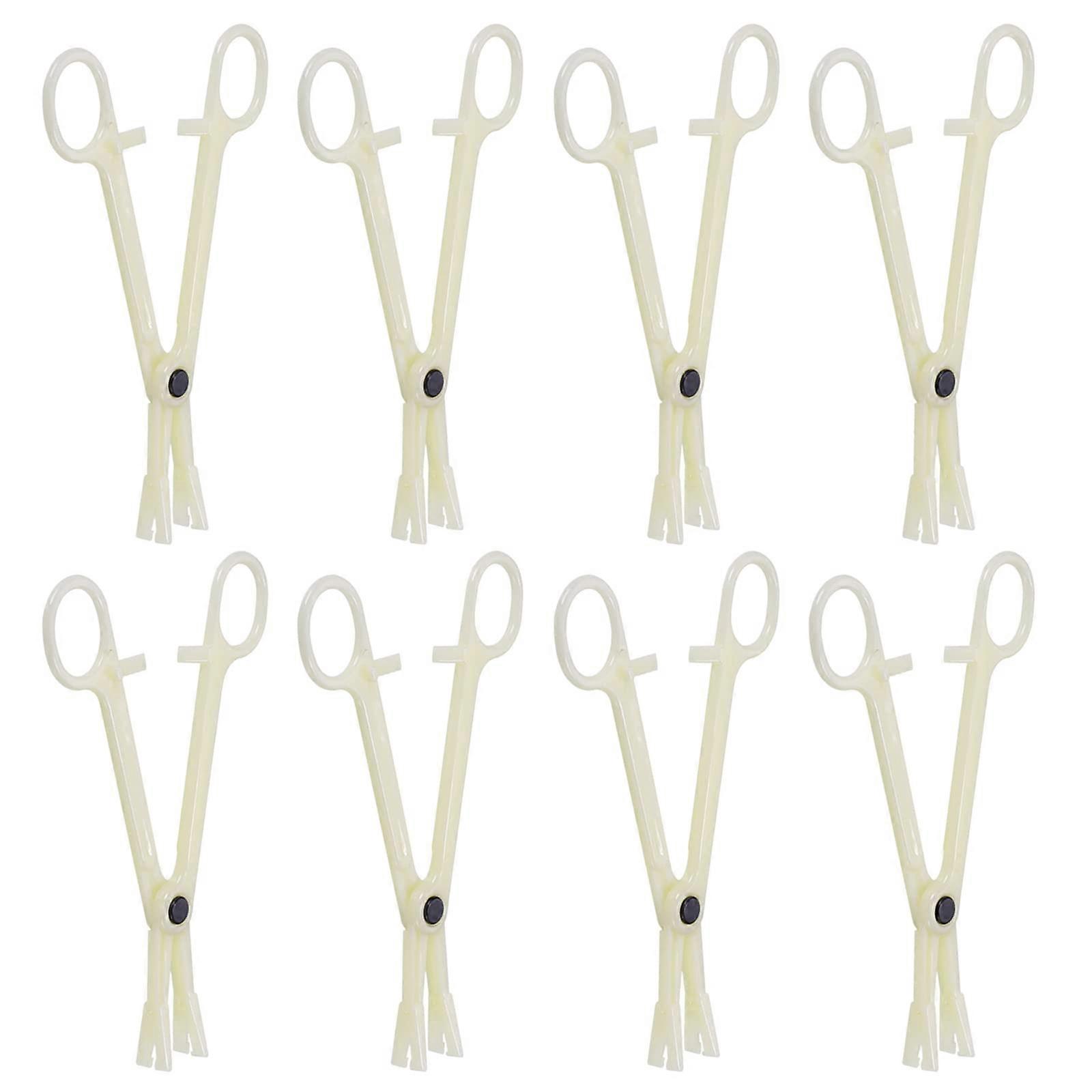 30PCS Disposable Slotted Triangle Piercing Clamps for Ear and Nose with Precise Alignment