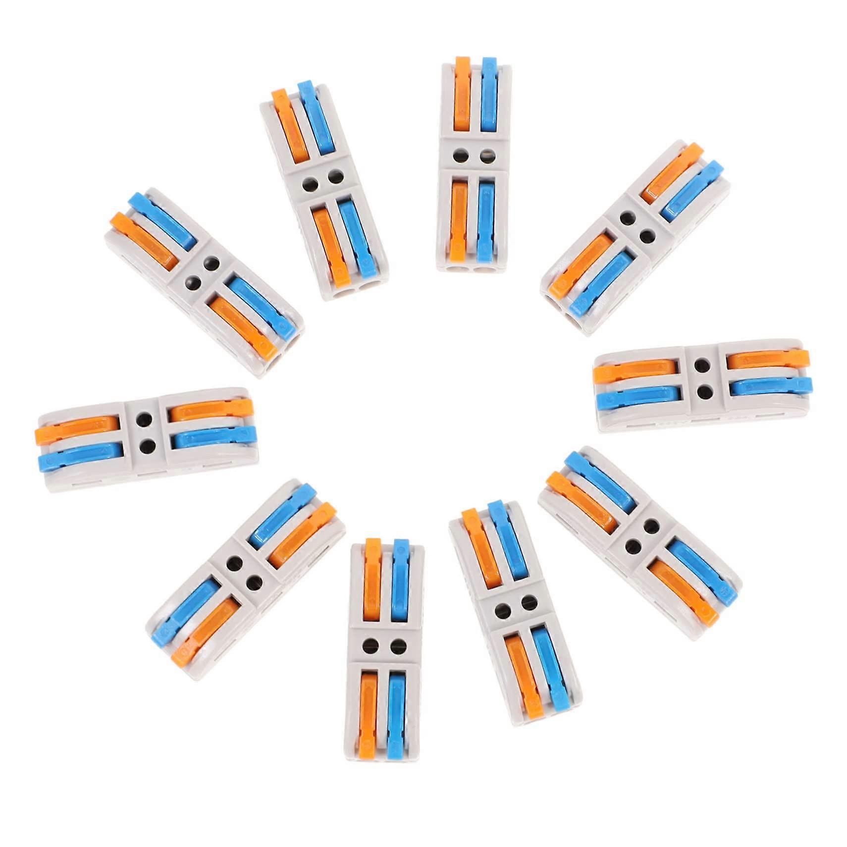 10pcs Lever Wire Connector Block Electrical Connector Kit Quick Connect MultiDiameter Safety