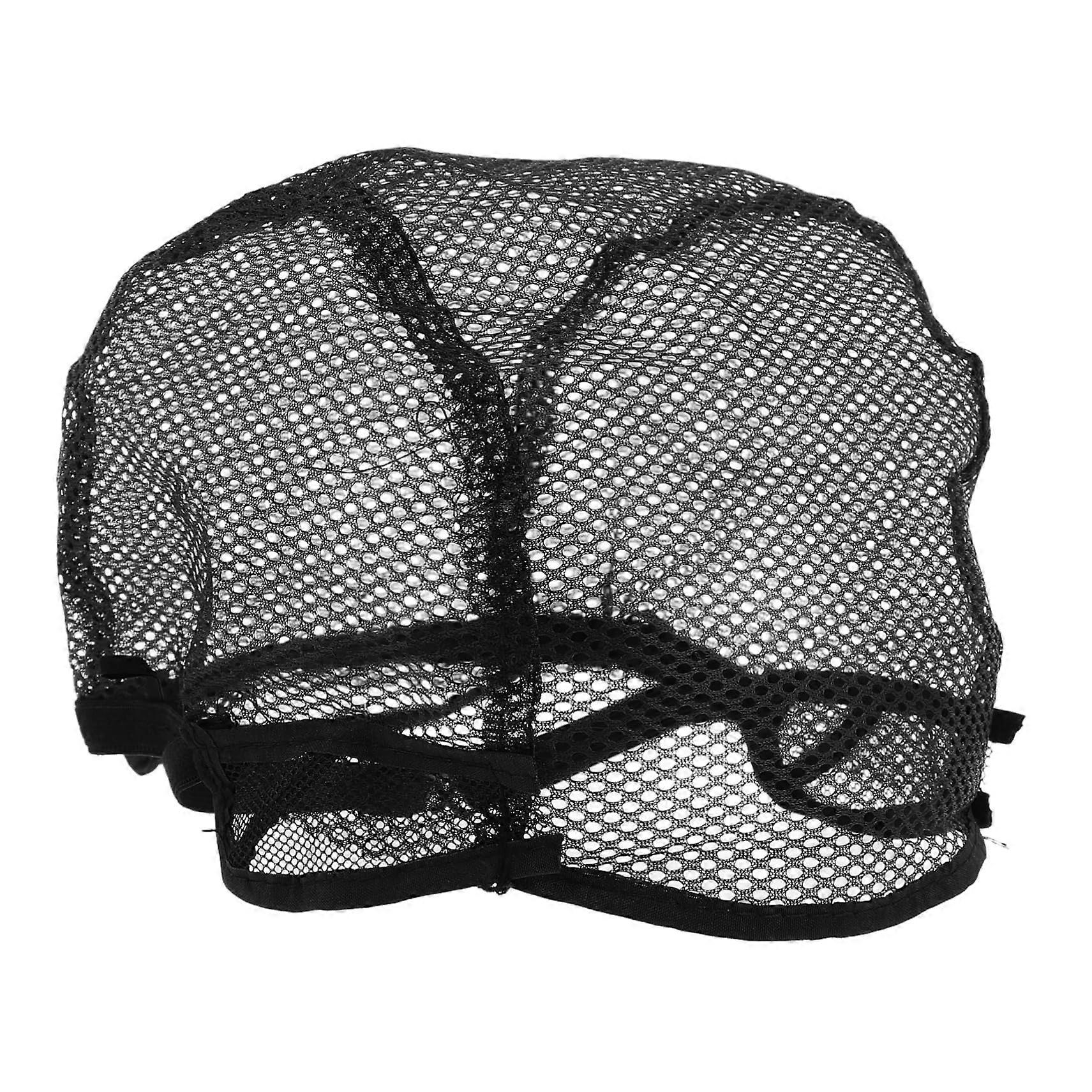 Wig Cap 2 Pack Adjustable Breathable Mesh for Wig Making and Styling Black