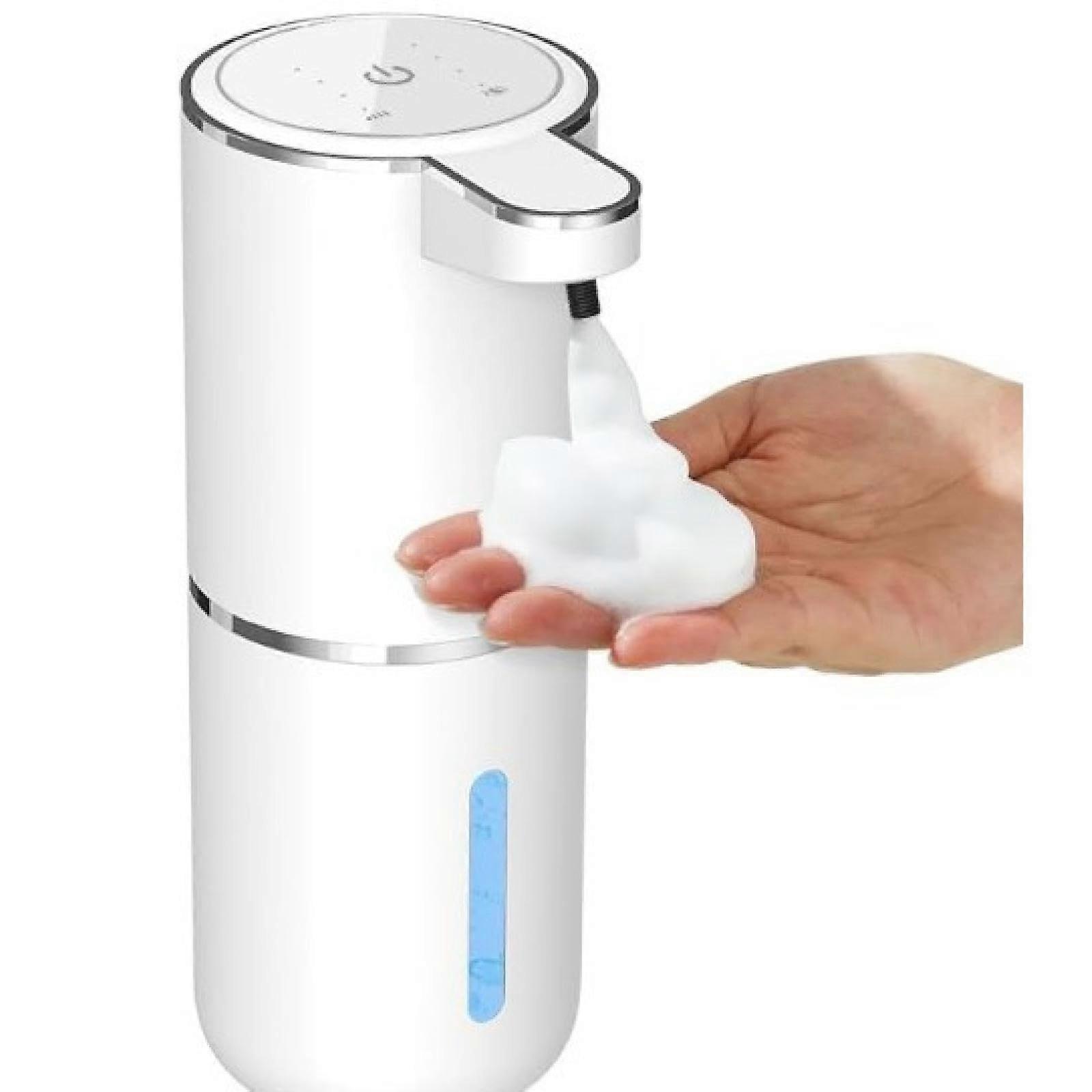 Automatic Soap Dispenser with Touchless Smart Sensor, USB Rechargeable, 4Level Foam Control for Kitchen and Bathroom