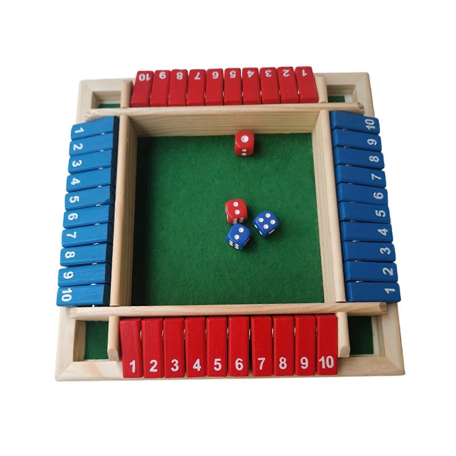 Shut The Box Dice Game Multiplayer Strategy Game for Classroom Picnic Bars
