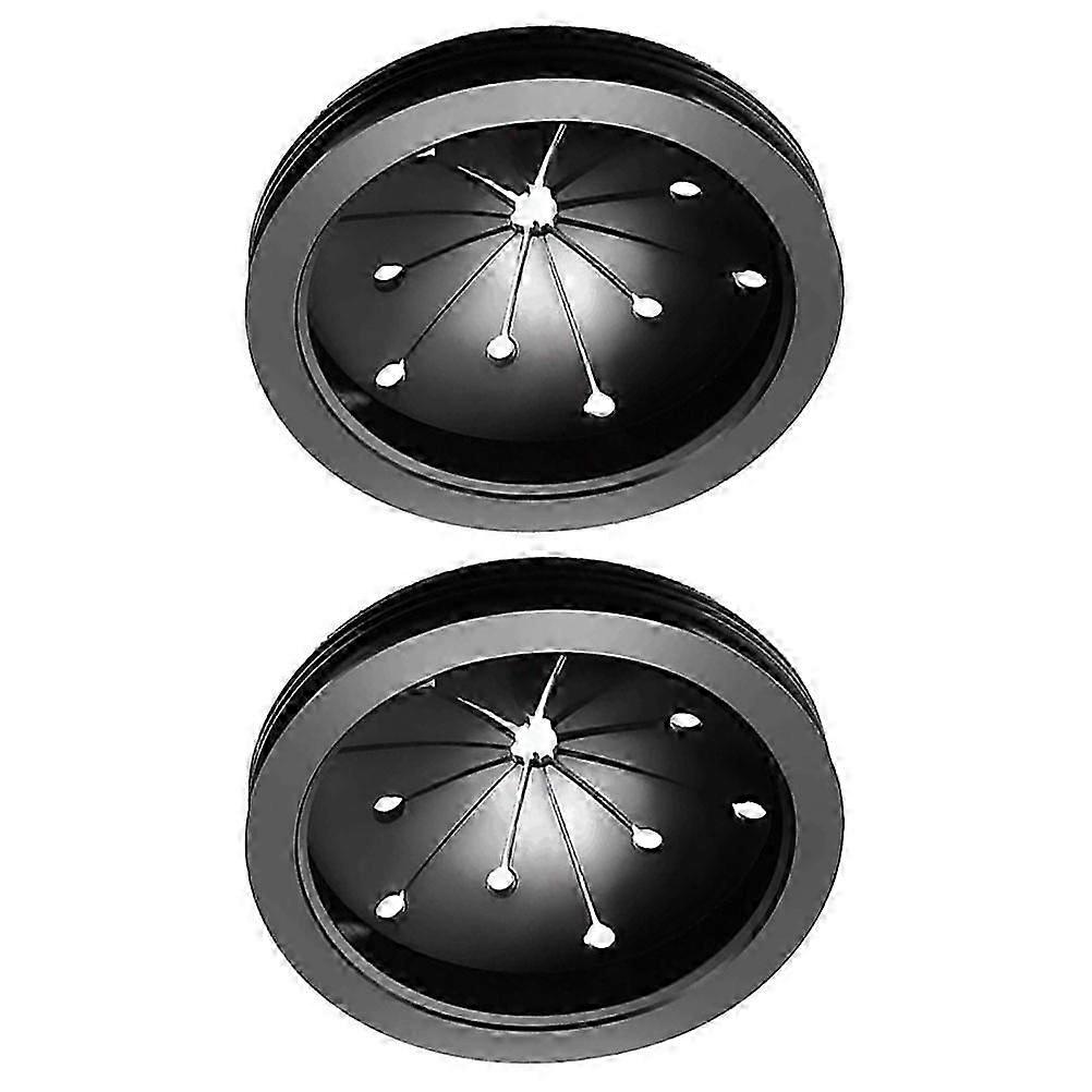 Garbage Disposal Splash Guard Sink Collar for Protecting 2Pcs Black Plastic