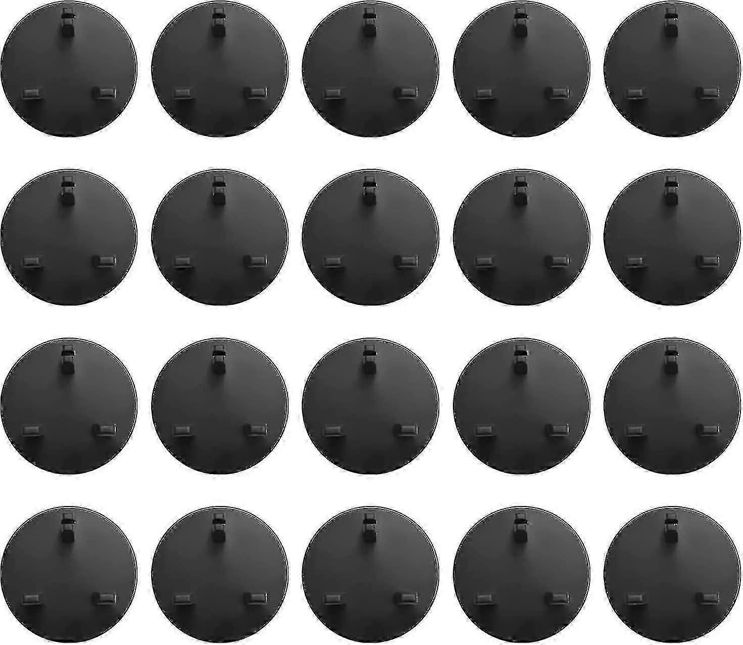 (black)20 Packs Baby Home Safety Socket Covers Child Proof Plug Socket Protectors/guards (white)