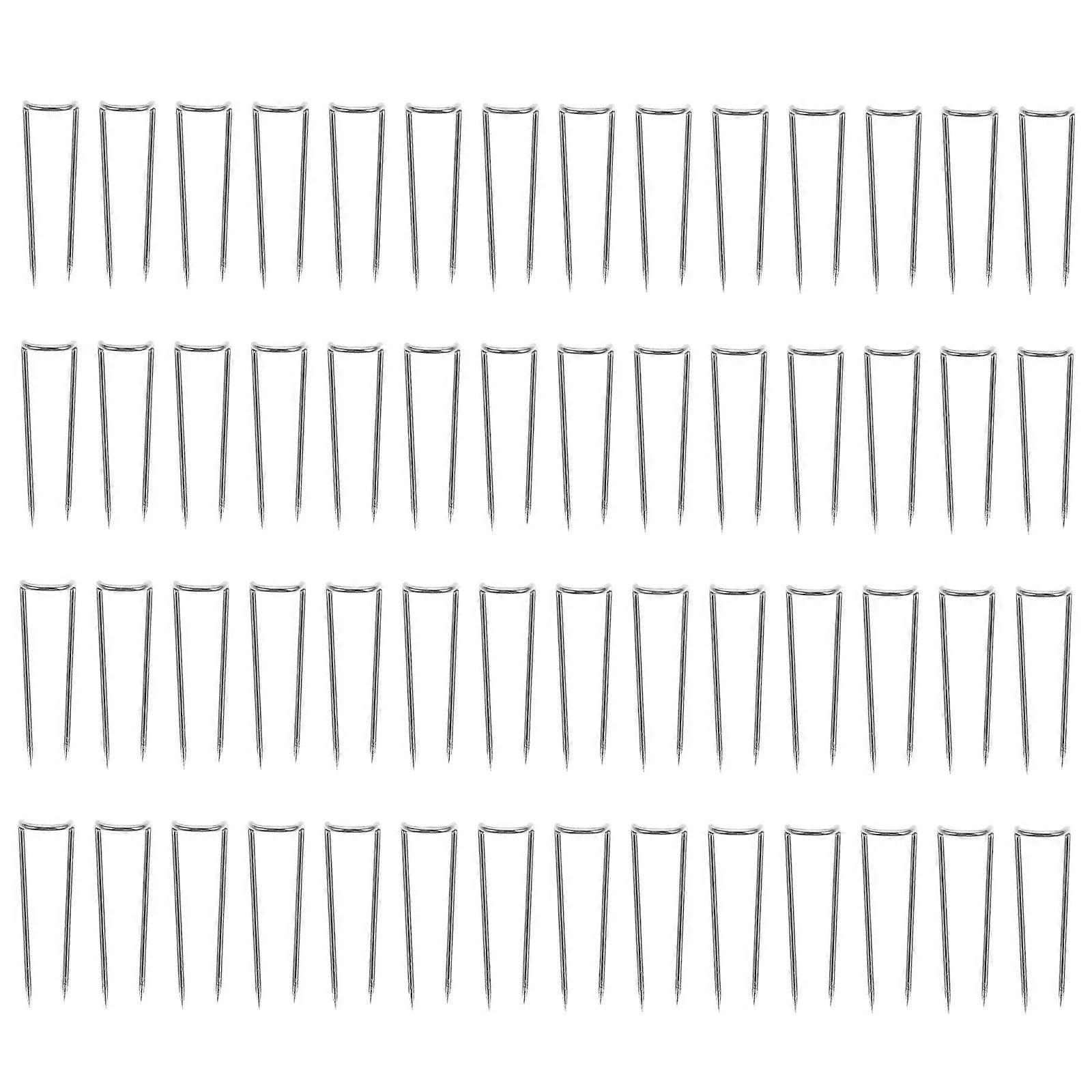 Patchwork Shape Needle 100Pcs For Home Sewers Cloth Positioning Sturdy Silver Sewing Tool 2.3X0.5Cm