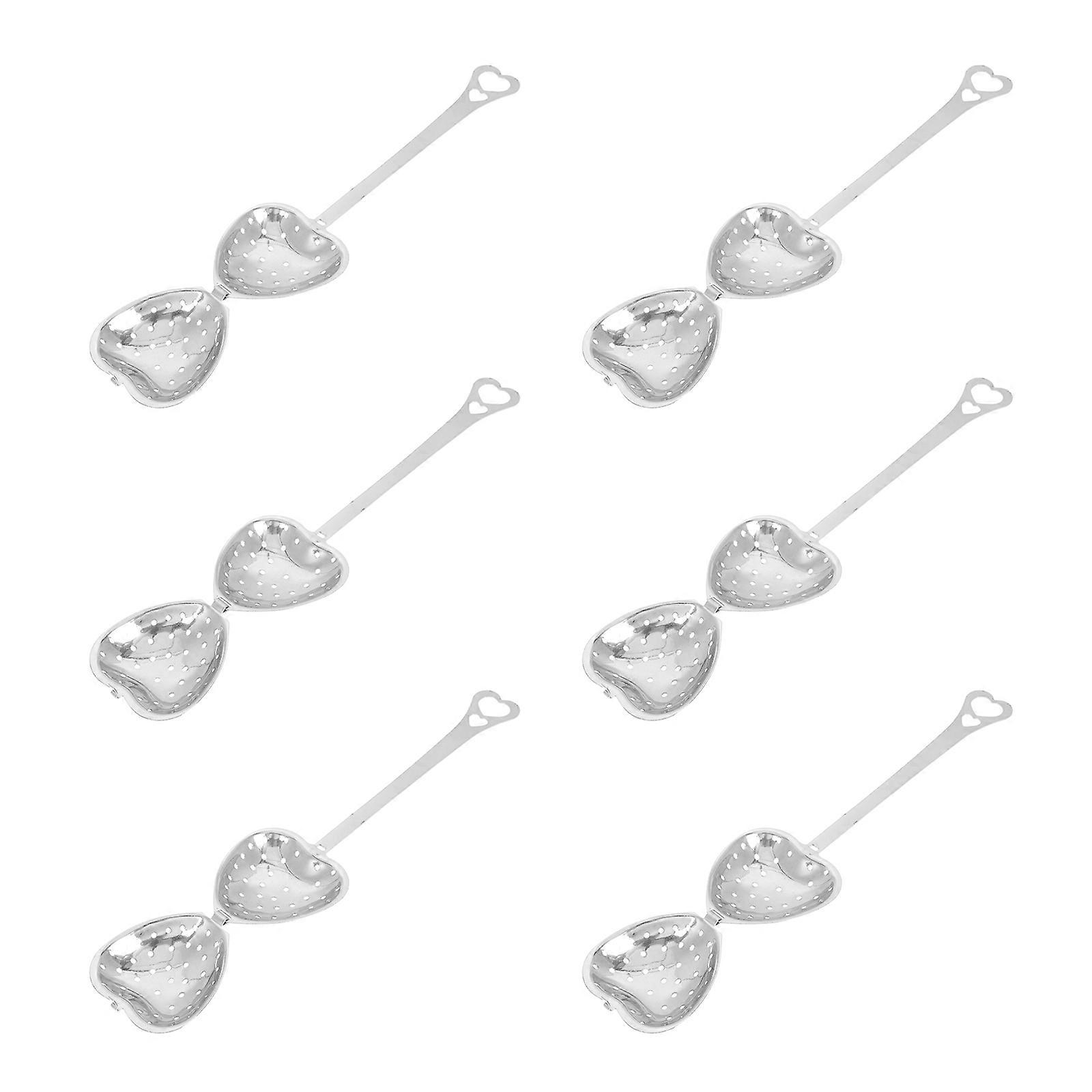 Tea Storage Spoon Stainless Steel Tea Making Tool for Storage 6Pcs Set