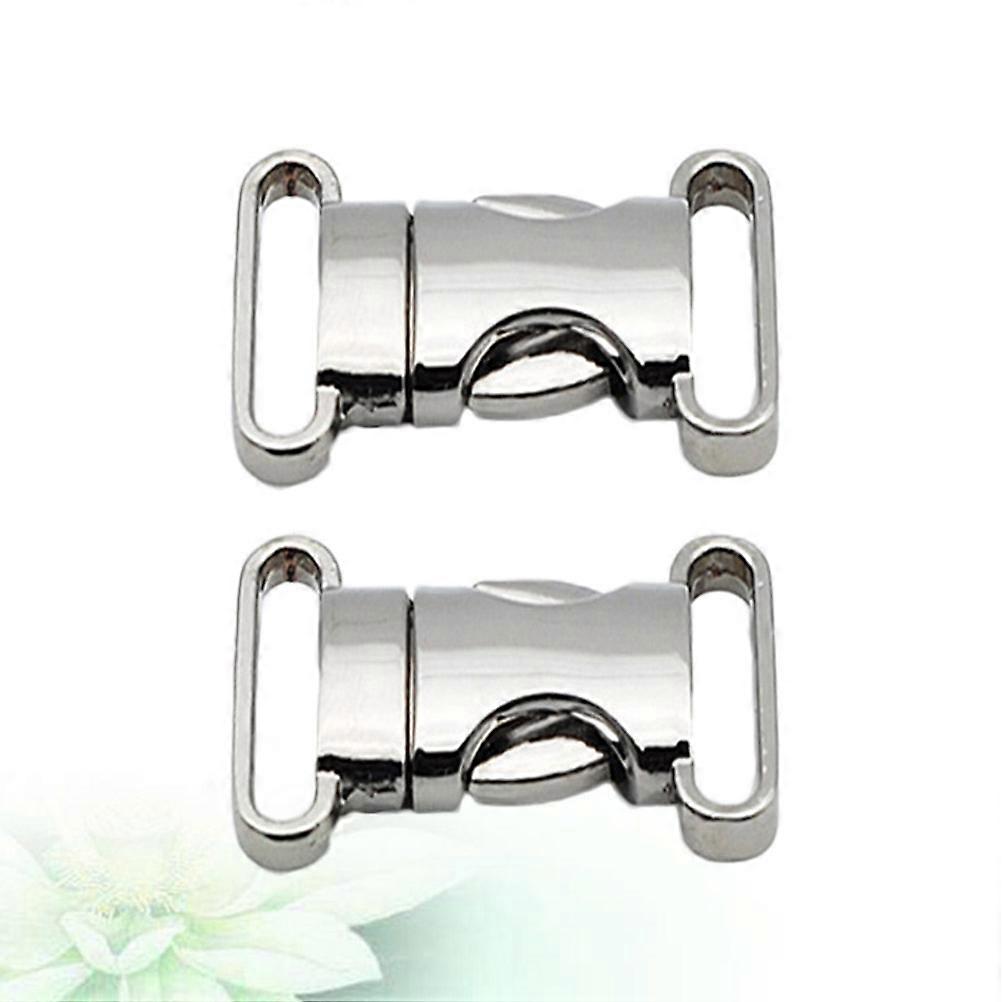 Buckle Webbing Alloy Durable Metal Buckle for Lock Use 2Pcs