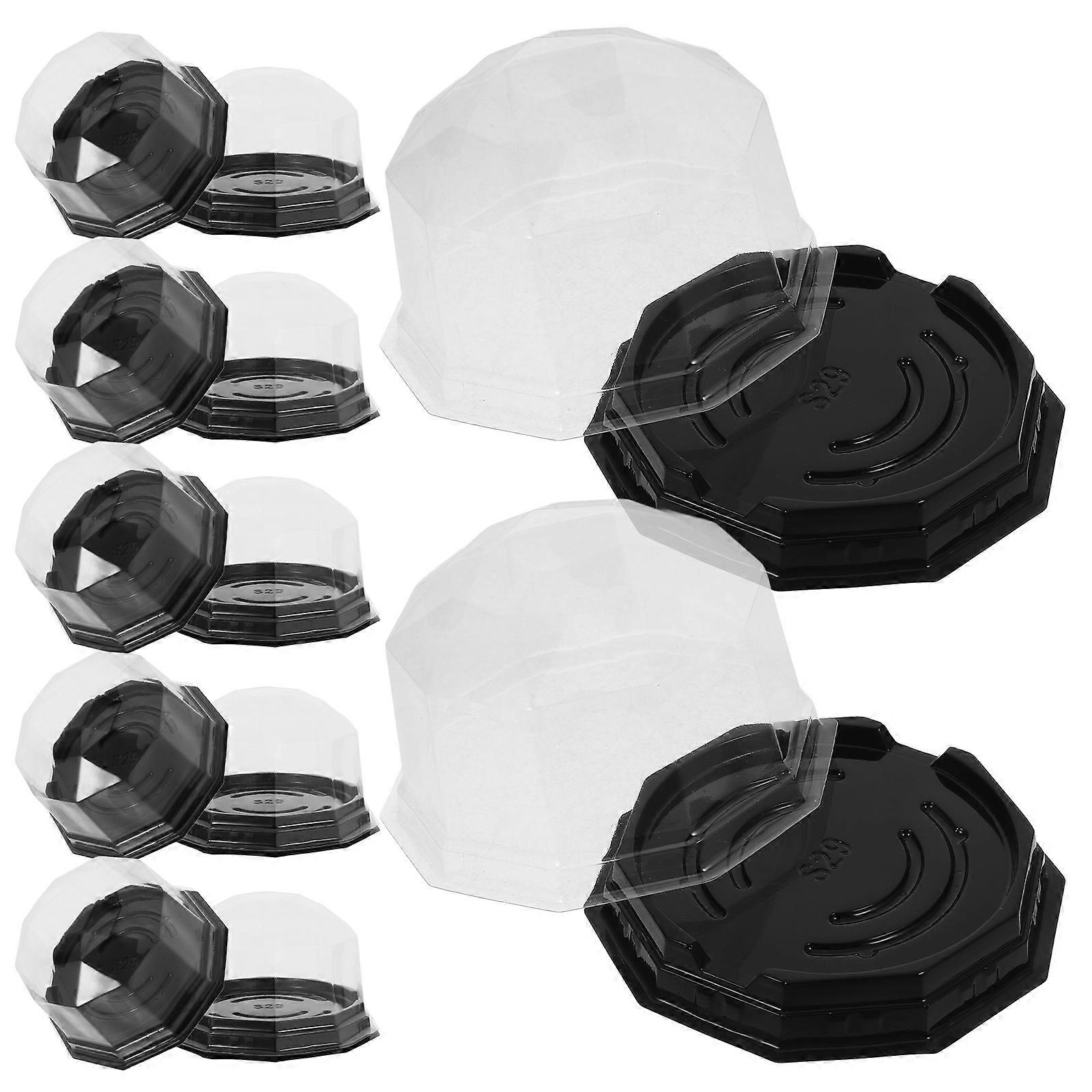 Polygonal with Lids for Storage Use 100Pcs Carriers