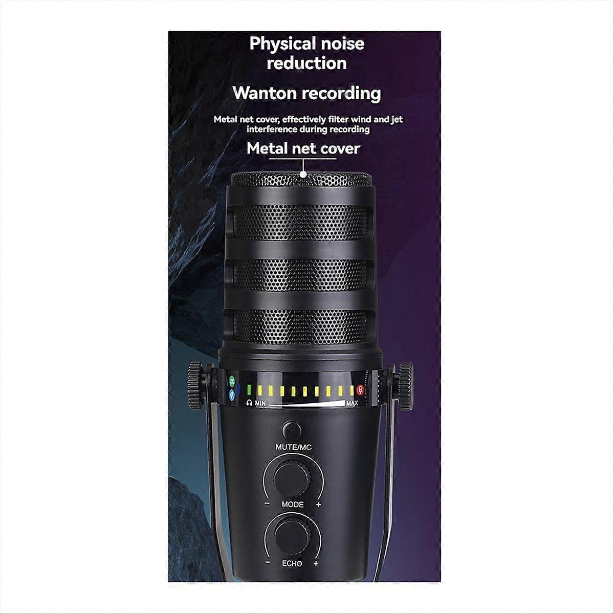 Metal USB/XLR Dynamic Wired Microphone MIC MV7 Microphone