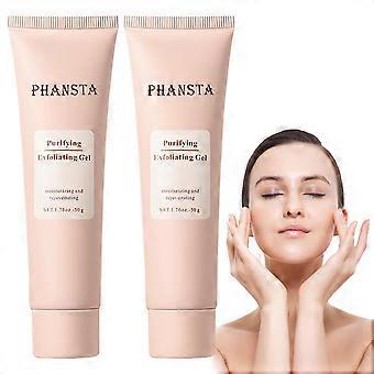 Peeling-Gel-Gesichtspeeling, 2 Stück, sanfte Enzymformel für intensive Feuchtigkeitspflege und Ganzkörperreinigung