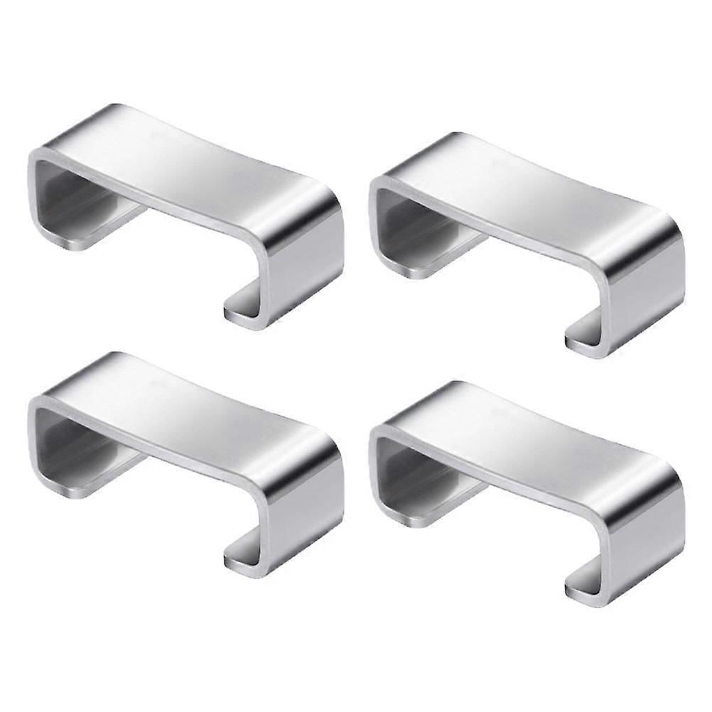 Silver Chopsticks Rest Stainless Steel Tableware Stand for Dinner 4Pcs