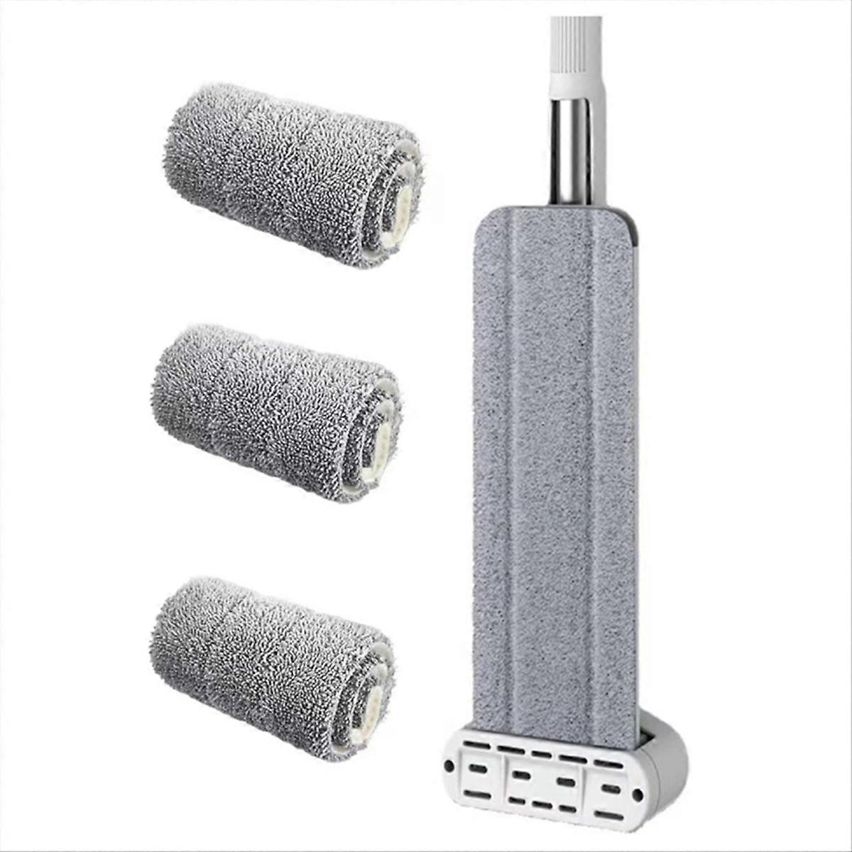 Hands-Free Self Wringing Floor Cleaning Mop - Microfiber Floor Mop