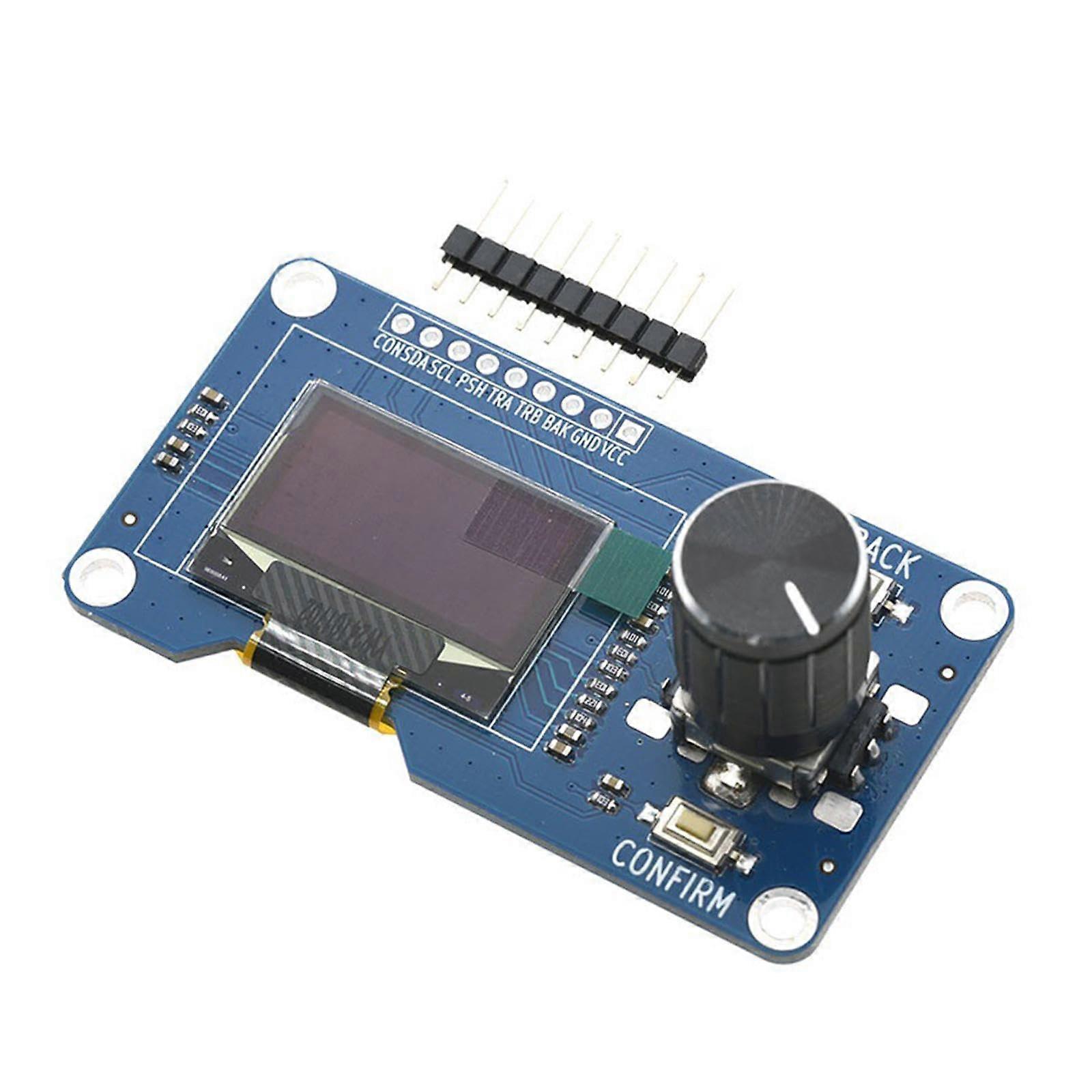 0.96 Inch OLED Display Module with EC11 Rotary Encoder,  Resolution, Fast IIC Interface