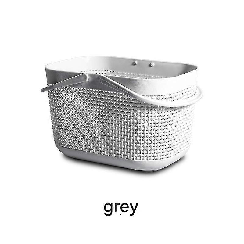 Handheld Plastic Draining Bath Basket for Bathroom Use