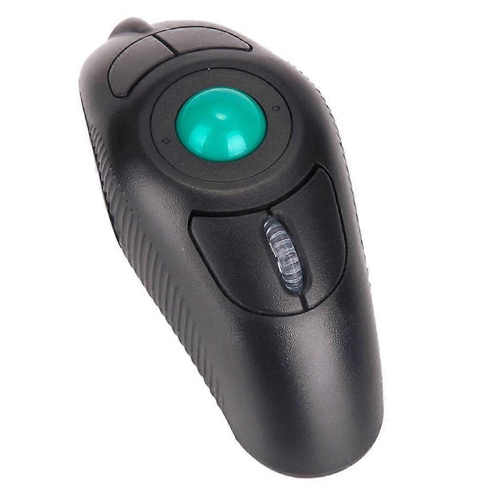 Portable Wireless Trackball Mouse with Off Table Design for Computer Black