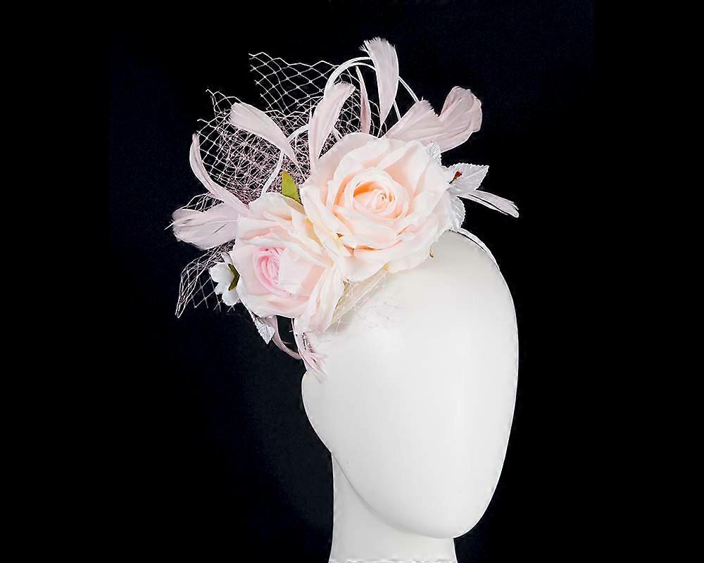 Rosa blomsterfascinator av BELIEVERA V10
