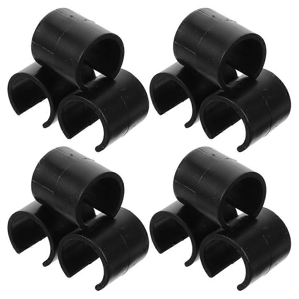 Garden Flag Durable Clips Windproof Fixing Tool 60Pcs Black