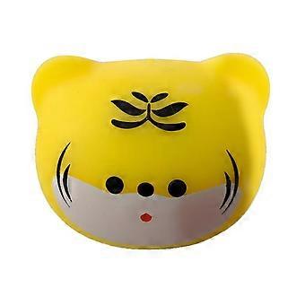 Cartoon Tiger Squeeze Toy - Slow Rebound Tiger Shape - as Anxiety Relief Sensory Fidget - 6cm Length