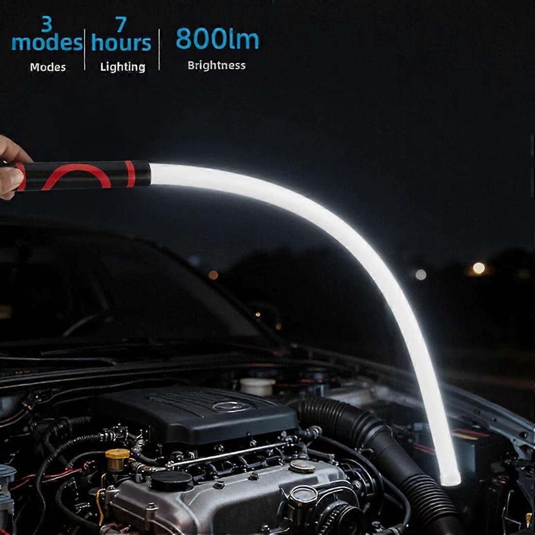 LED Light Strip Bendable LED Flashlight Flexible Work Lights Rechargeable Workshop Lighting Maintenance Work Light 2pc
