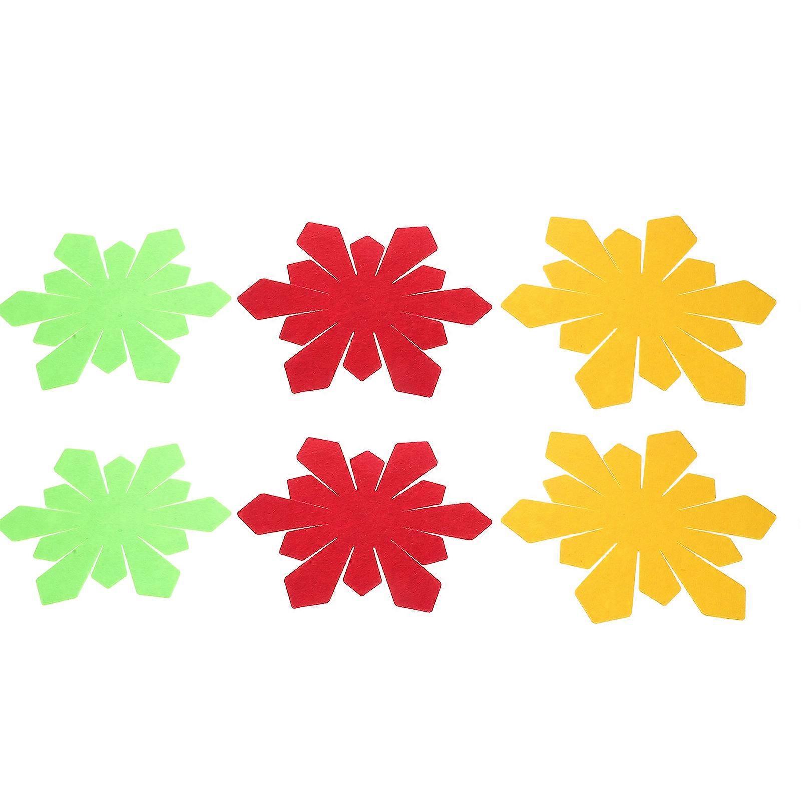 Assorted Color Easter Flower Placemat Pot Protectors for 6Pcs Set