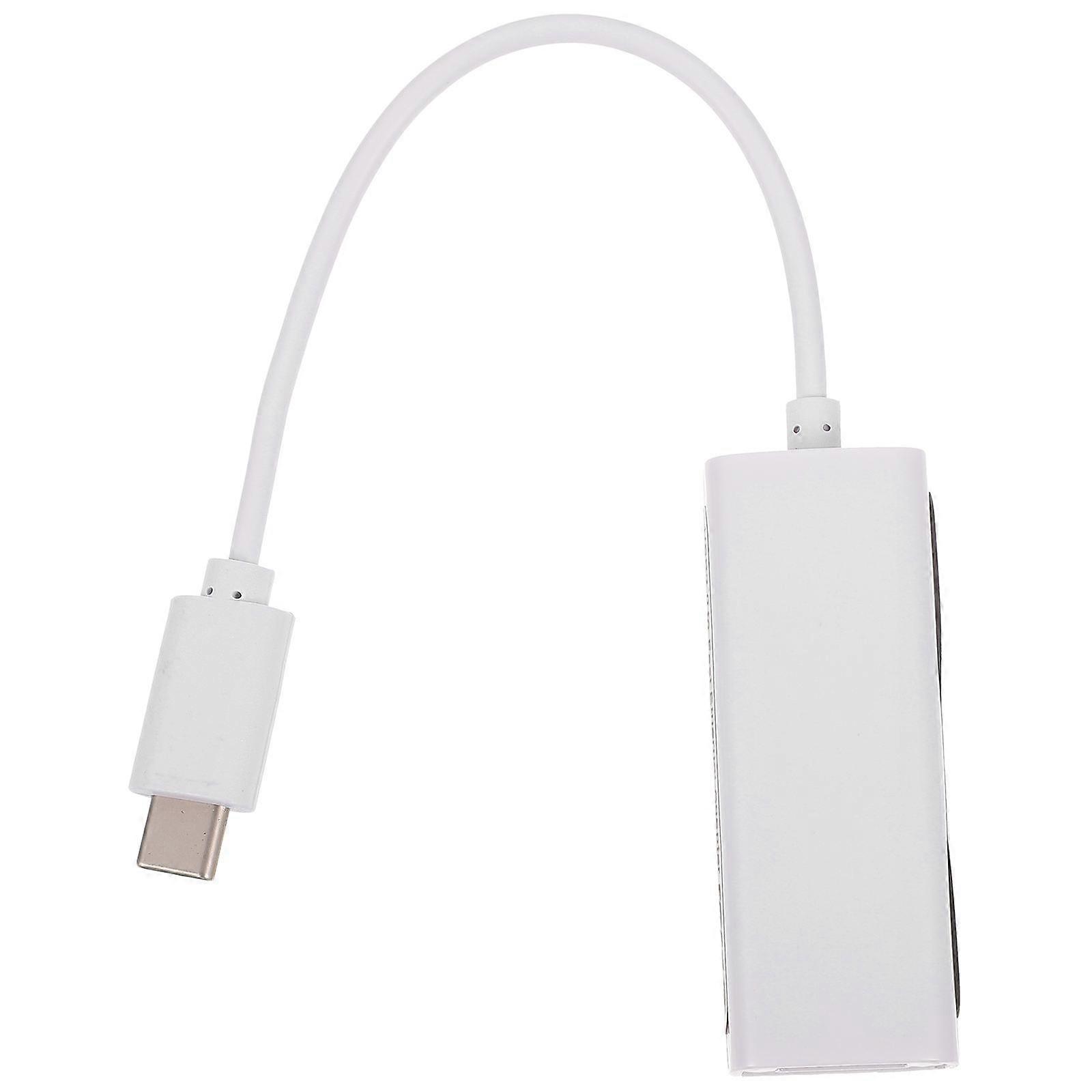 USB Ethernet Adapter for Computer Use 1Pcs Network Cable Converter White ABS