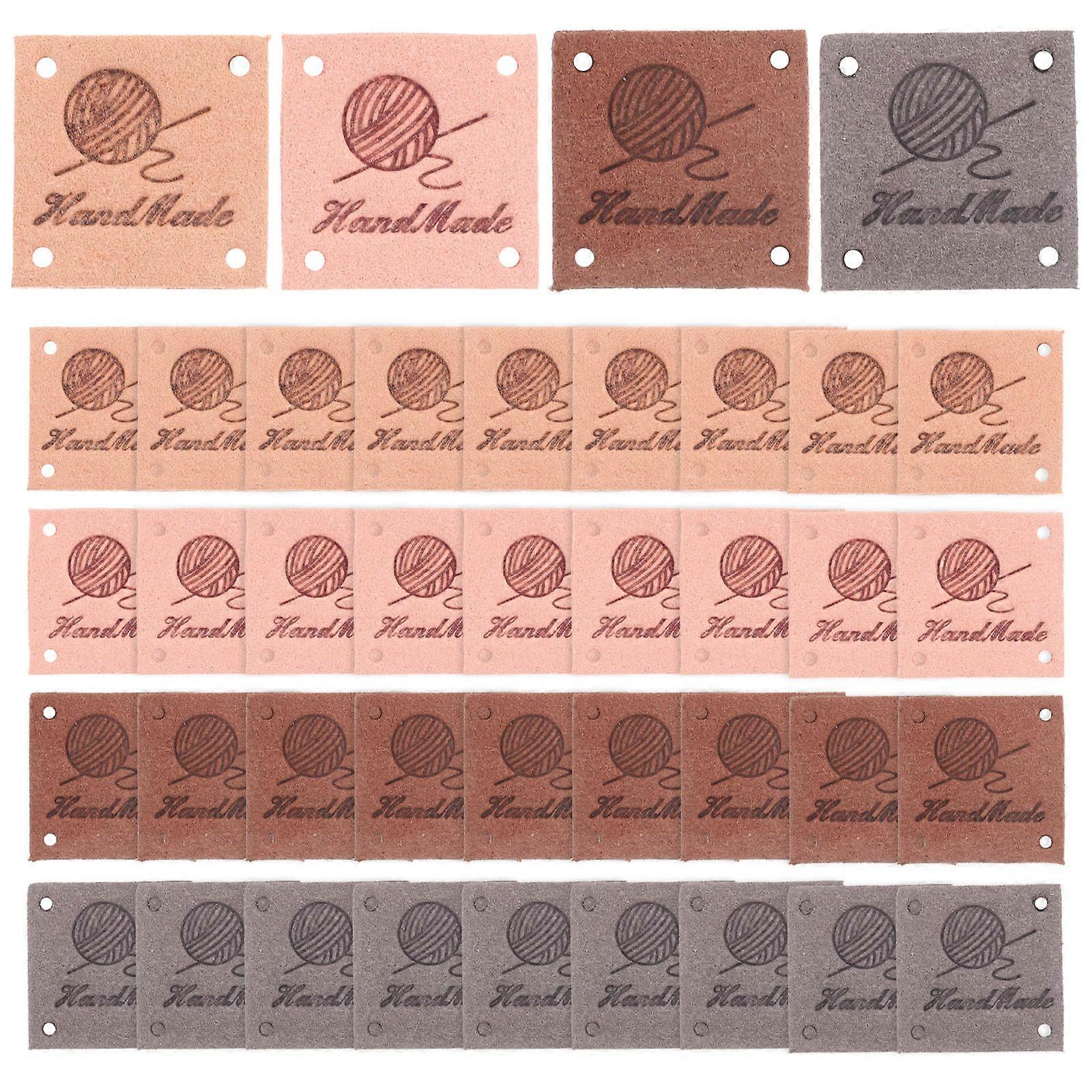 Tags for Clothes Tags for Crochet Items with Embossed Pattern 40Pcs