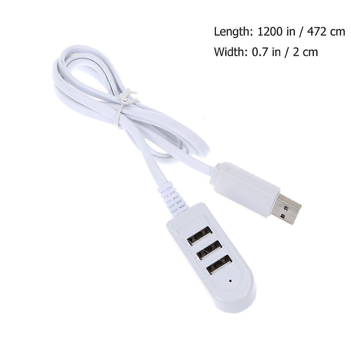Extension Line 3USB Multifunction Hub Hub 3A Charger 1.2m for Computer