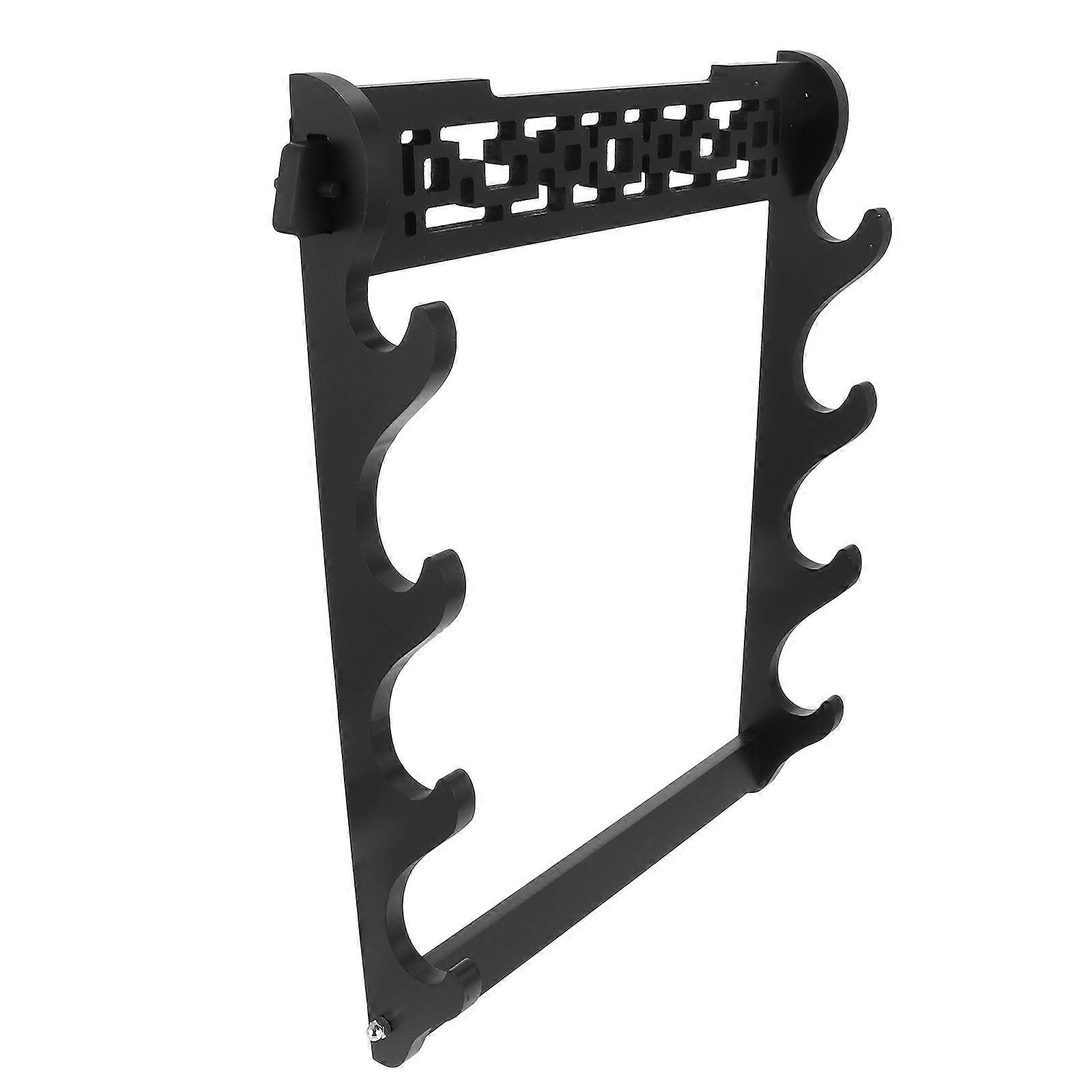 Organizer Wall-Mounted Sword Rack for Storage 1Set Multi-Layer Wood Design
