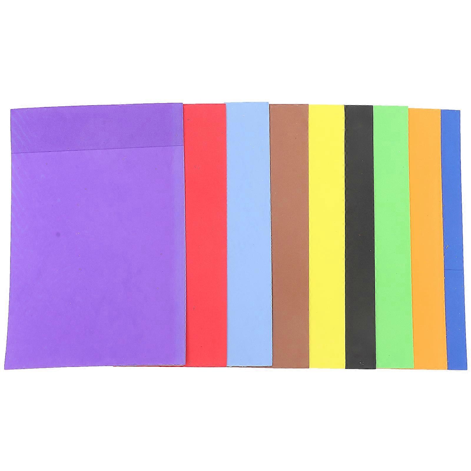 10 Sheets Colored Foam Paper Self-adhesive Craft Foams A4 Multi-function Foams Papers Craft Sheets