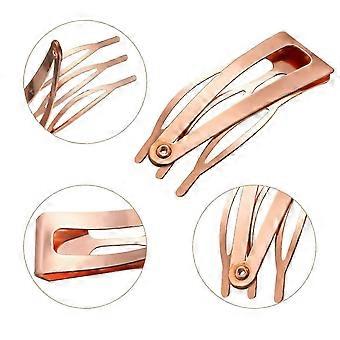 Rose Gold hårhårhår, glatt overflate for komfortabel bruk, fast metallklips for daglig hårstyling