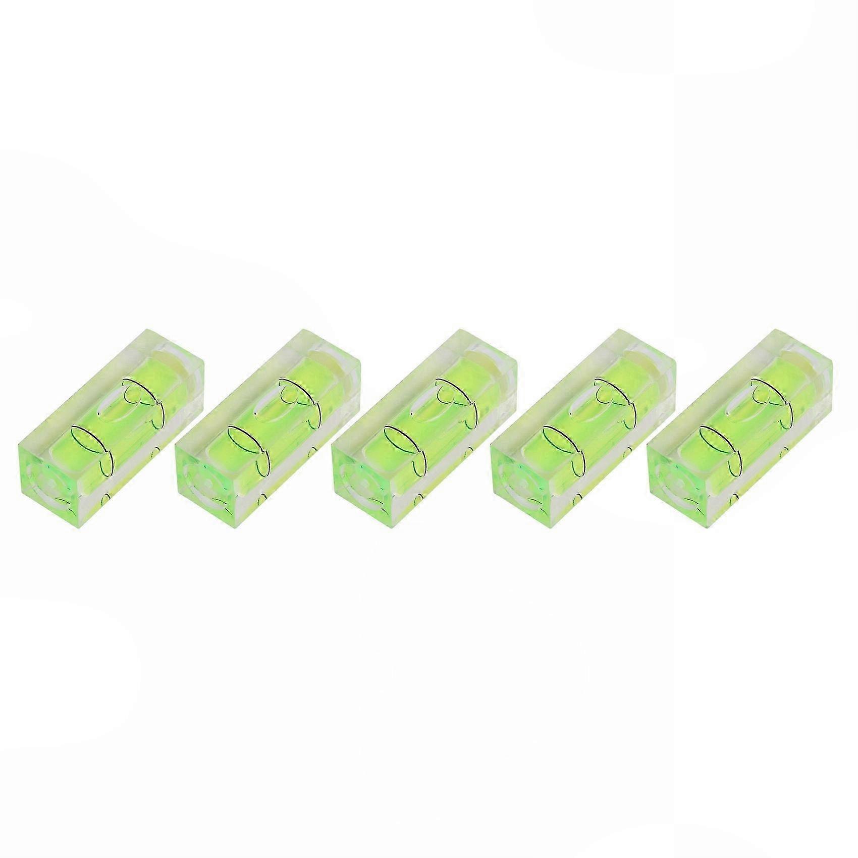 5 Rectangular Bubble Level Meters, Horizontal Measuring Tool, 10x10x29mm Balancer for Leveling Tasks