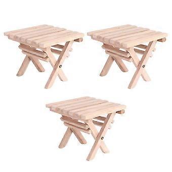 Miniatur-Klapptisch-Set aus Holz, Puppenhaus-Dekoration, tragbar, 3-teilig