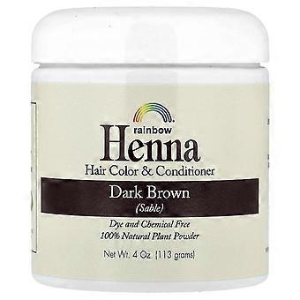 Rainbow Research, Henna, Hair Color & Conditioner, Dark Brown (Sable), 4 oz (113 g), 3-Pack