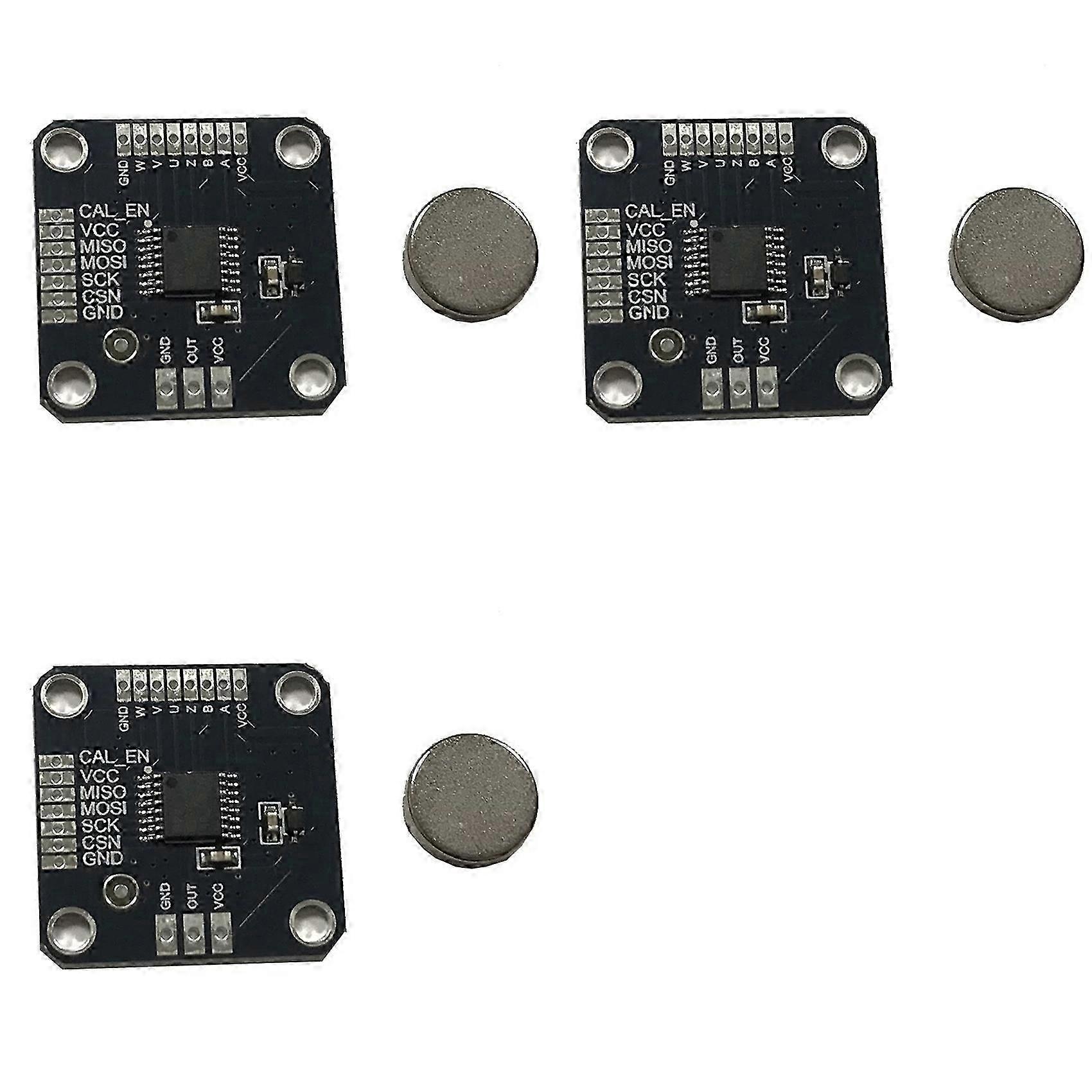 3X MT6835 Magnetic Encoder Module 21-Bit High Precision PWM/SPI Interface for Brushless Motor Replace for AS5048 B