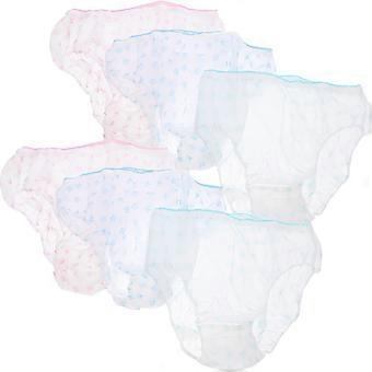 7pcs Pregnant Disposable Underwear Breathable Printing Non-Woven Underwear Panties Briefs For Pregnant Women Travel Menstrual Period Daily Use Size Ra
